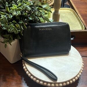 Fawn Design Classic Black Wallet Wristlet